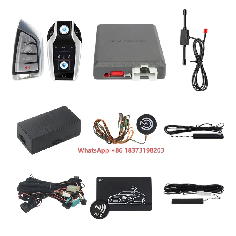EASYGUARD Semi Plug Play Car Alarm System Fit for Some F & G Chassis Cars Passive Keyless Entry & Remote Starter