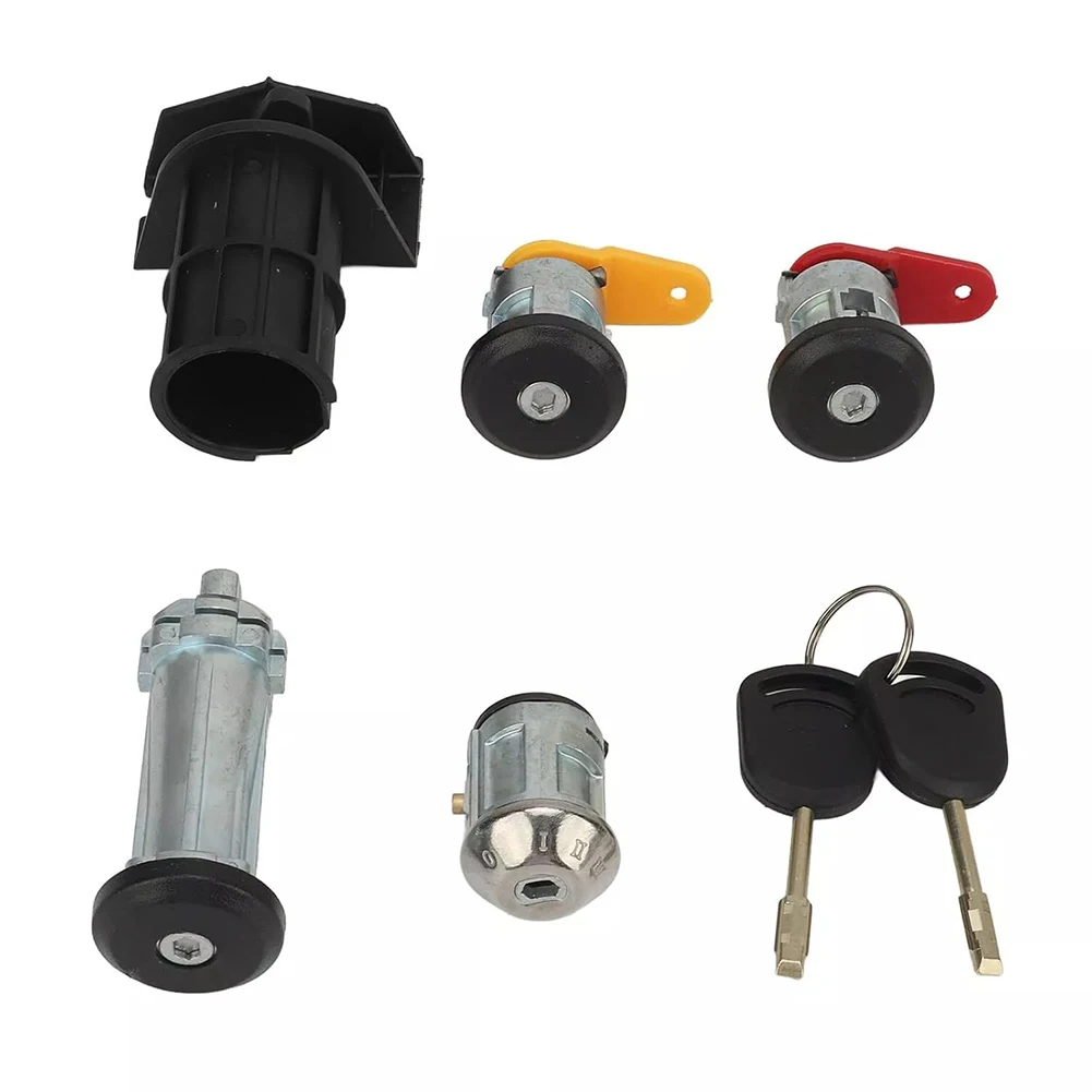 automotive-lock-set-lock-set-cylinders-abs-material-metal-construction-non-deformation-oem-number-3n21f22050bb-practical-use