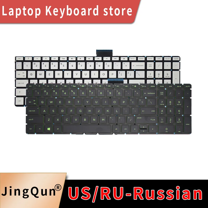 Spanish Russian/US laptop keyboard for HP 15-BS 15-BR 15-BW 15Z-BW 250 G6 255 G6 256 G6 258 G6 15T-BR 15Q-BU 15T-BS