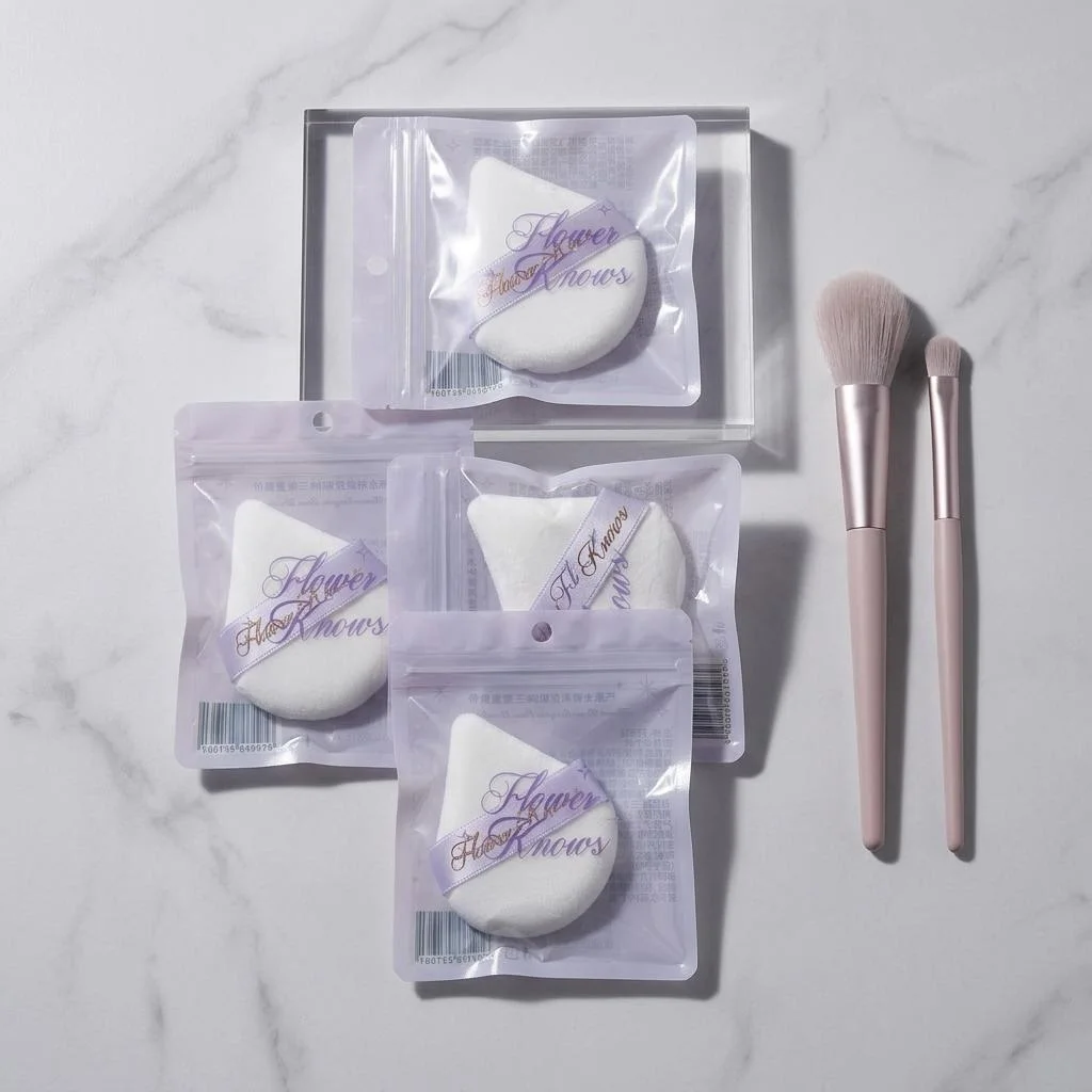 Flower Knows Knight Unicorn Ultra Soft Powder Puff, Multi Purpose Makeup Sponge Blender for Foundation Face Eyes Corners