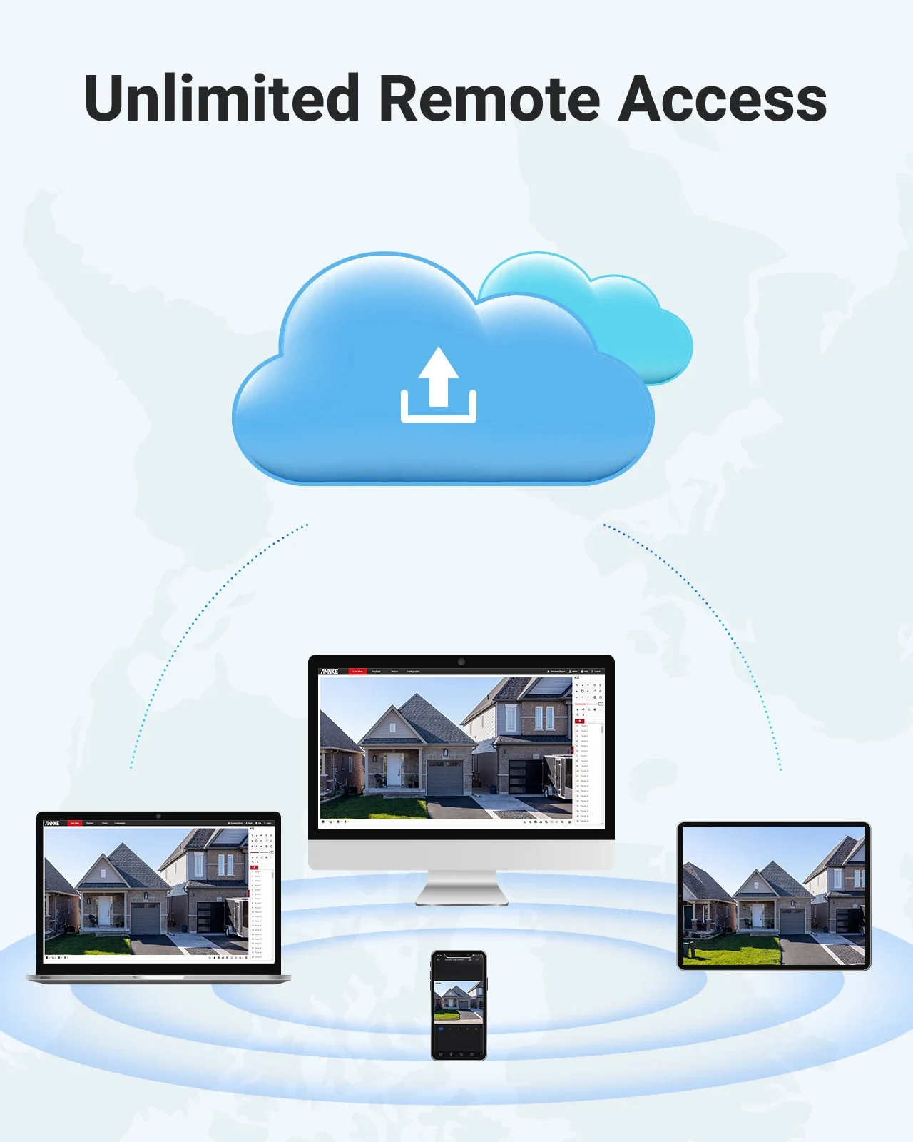 ANNKE 5MP 32 CH H.265+ Grabador de vídeo DVR 5 en 1 Acceso remoto Reproducción inteligente P2P DVR para cámara de seguridad del hogar