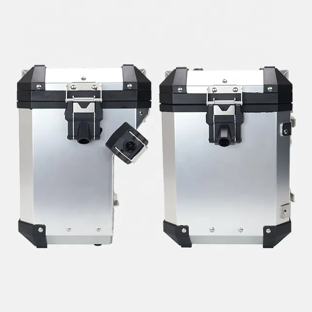 

Motorcycle Exhausted Side Pannier Box Aluminium Alloy Maxi-Scooter Motor X Motorbike Case Baggage Luggage For Ducati Desertx