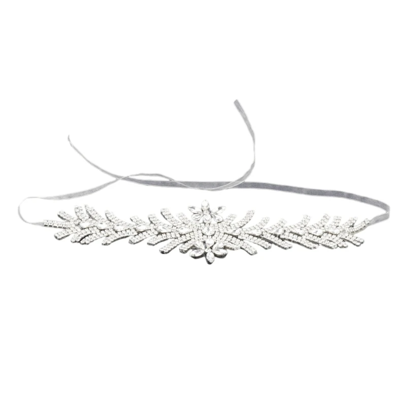 Luxurious Rhinestones Bride Headpiece Wedding Headband Music Festival Hair Decors