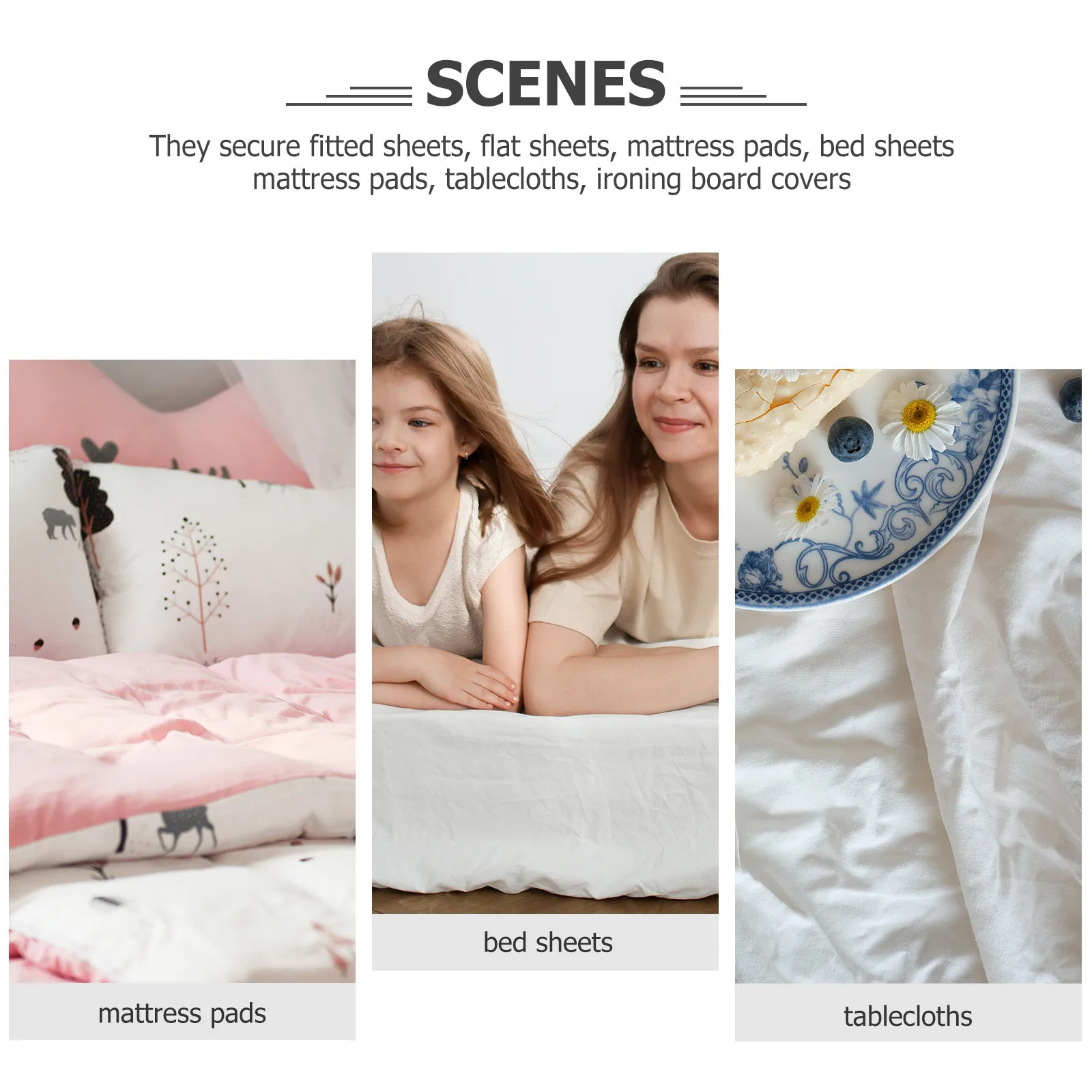 

4pcs Bed Sheet Fixator Adjustable Clip For Mattress Pad Duvet Cover Holder Clamps Storage Organizers