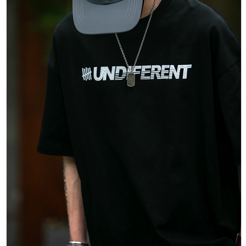Summer Japanese Streetwear Letter Print Cotton T Shirt Men Clothing Harajuku Casual Short Sleeve Tee Korean Trendy Loose Tops