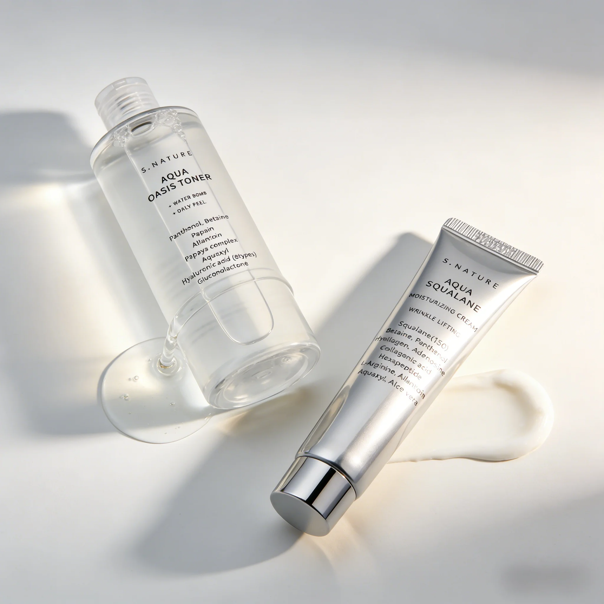 

S. NATURE Многофункциональная увлажняющая тонизирующая эссенция для кожи: быстро проникает, удерживает влагу, обеспечивает длительный эффект. Корейская косметика.