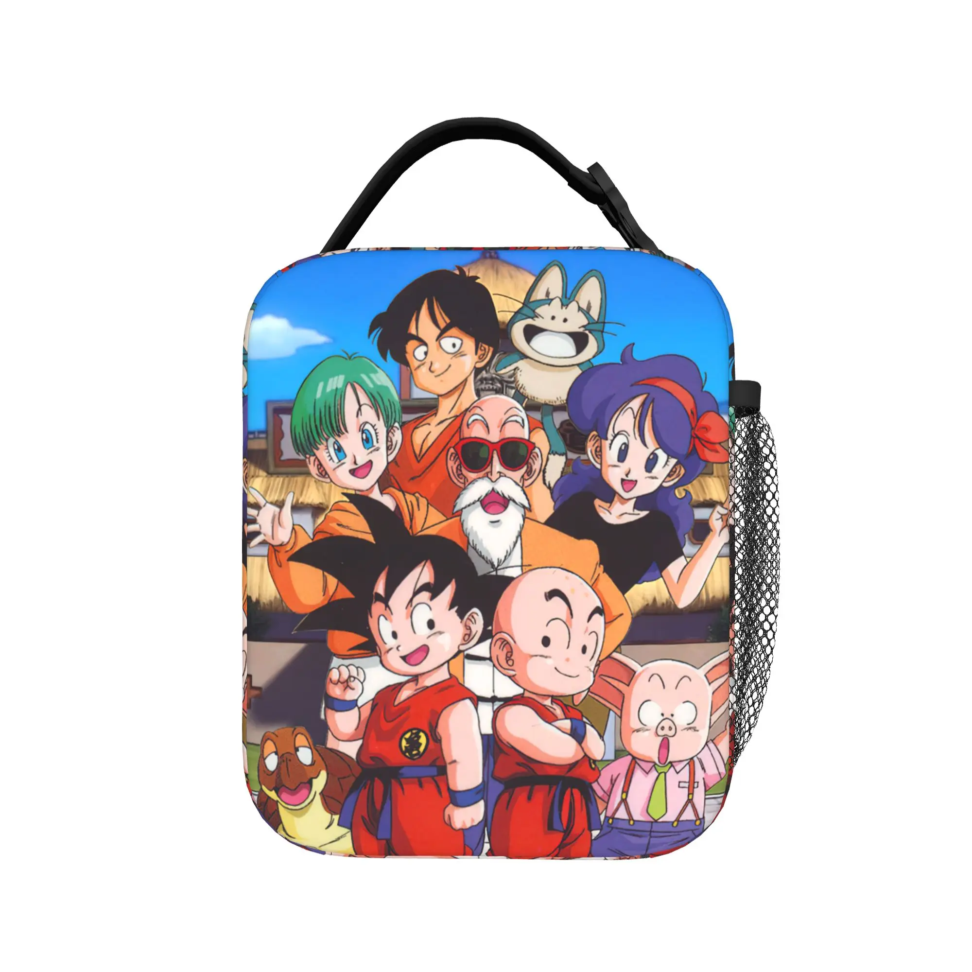 D-Dragon Ball Thermal Insulated Lunch Bag for Picnic Japanese Anime Portable Food Bag Container Thermal Cooler Lunch Boxes