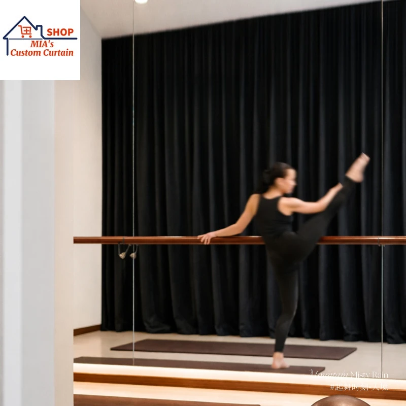 Modern Black Velvet Light Absorbing Cloth Decor Custom Size Special Blackout Dance Studio Photography Stage New Style Fashion