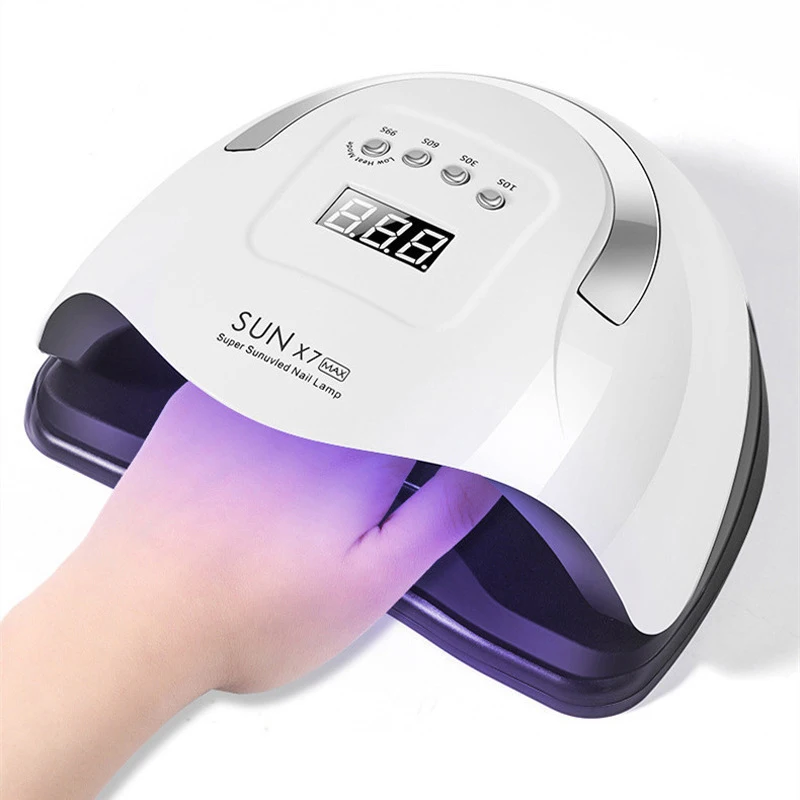 

SUN X7 MAX UV LED Nail Drying Lamp for Manicure 180W Professional Nails Gel Polish Drying Machine with Auto Sensor for Salon