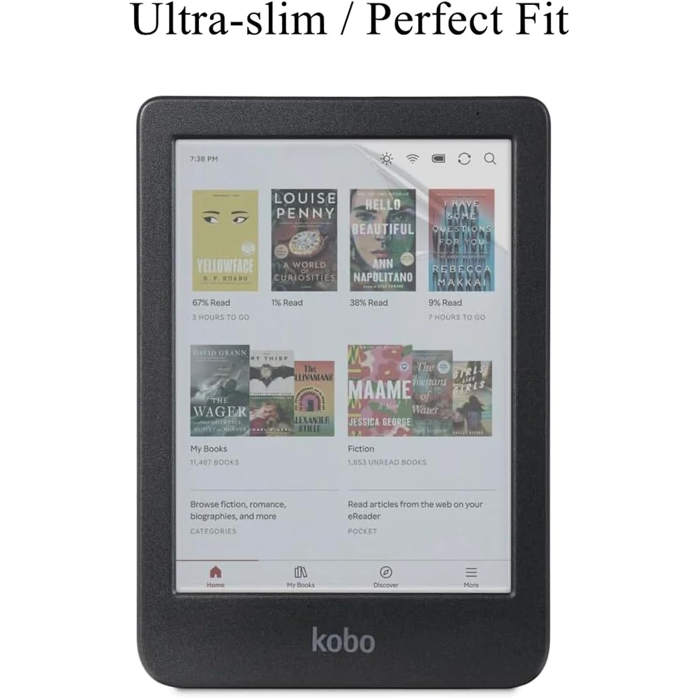 2-3 عبوات من واقي الشاشة لـ Kobo Clara Color 6 "2024/Kobo Clara BW 6" 2024/Kobo Clara 2E 6" 2022 طبقة PET كاملة التغطية