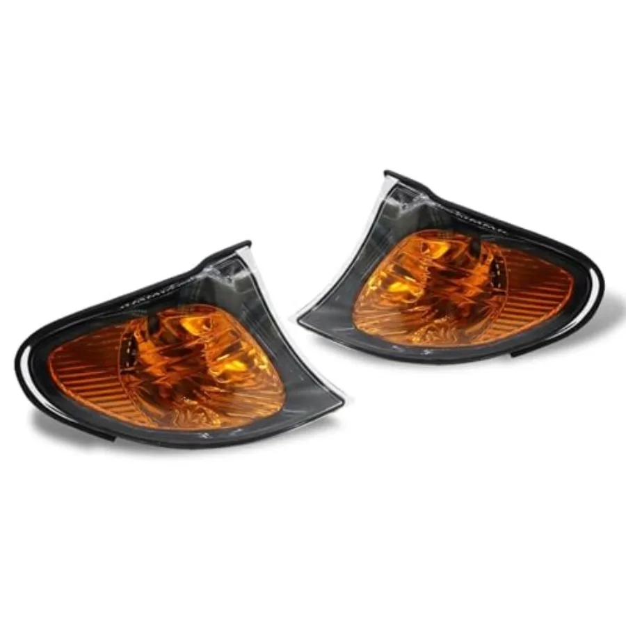 

【Spot goods】Pair Turn Signal Corner Light Compatible with E46 3 Series 325i 325Xi 330i 330Xi 2002-2005 Amber Front Parking Sign
