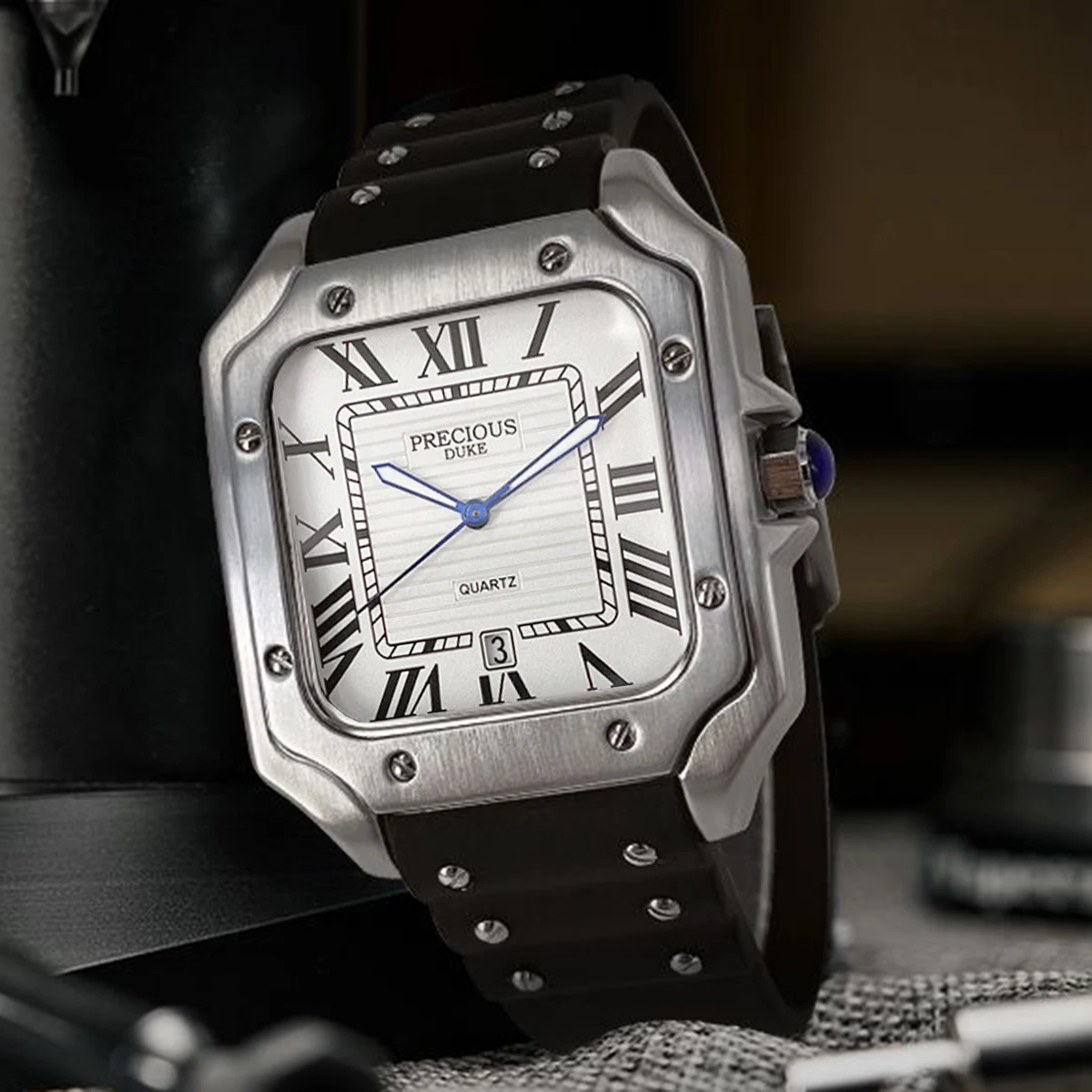 

2025 Men's Fashion Luxury Stainless Steel Business Quartz Watch Perpetual Date Waterproof Watch British Brand Watch