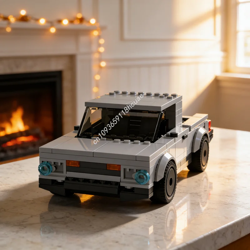 130pcs MOC City Champions FREE SLATE Truck Model Building Blocks Construction Creative Christmas Gifts Toy Idea Education Brick