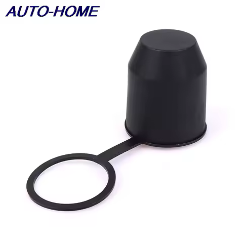 Universal 50mm Auto Tow Bar Ball Cover Accessories Durable Black Cap Towing Hitch Caravan Car Trailer Towball Protective Cover
