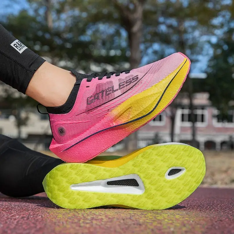 

Original Brand Couples Walking Jogging Shoe Top Quality Running Trainers Carbon Plate Super Light Athletic Shoe 36-45