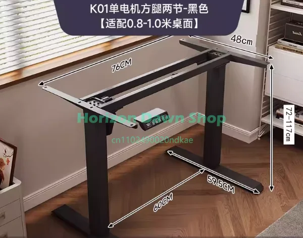 Dual Motor Electric Adjustable Desk Legs Stable Standing Desk Frame Office Height Lift Table Support