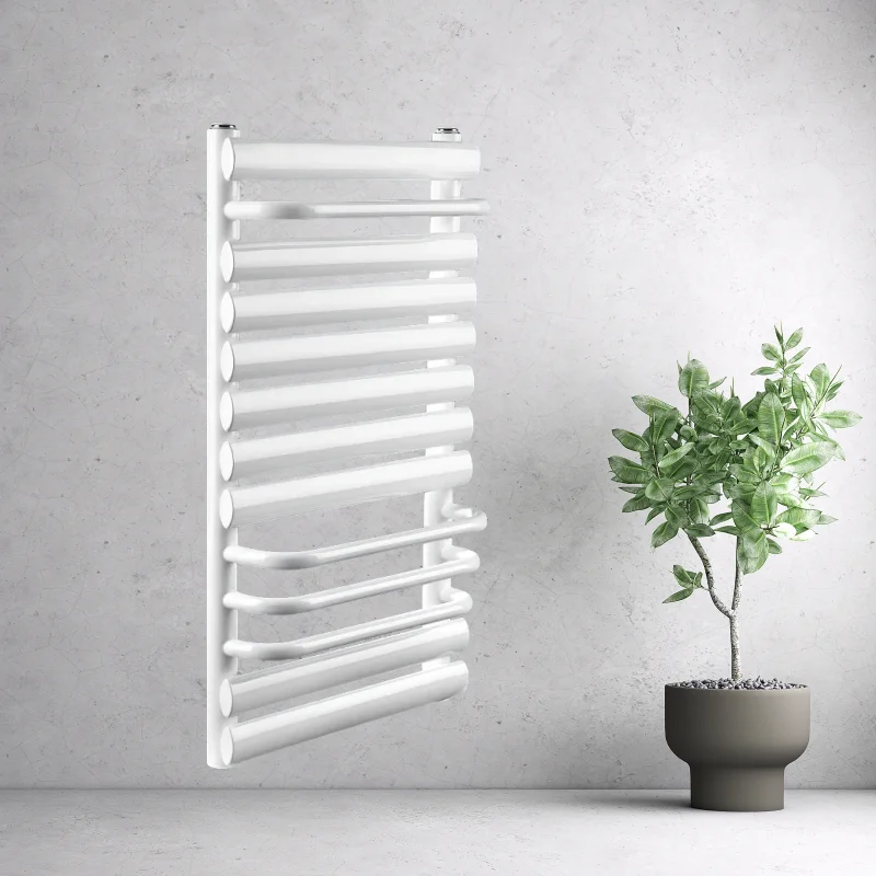 White Wall Mounted Electric Radiator Popular Bathroom Heated Towel Warmer Rack HVAC Systems Part