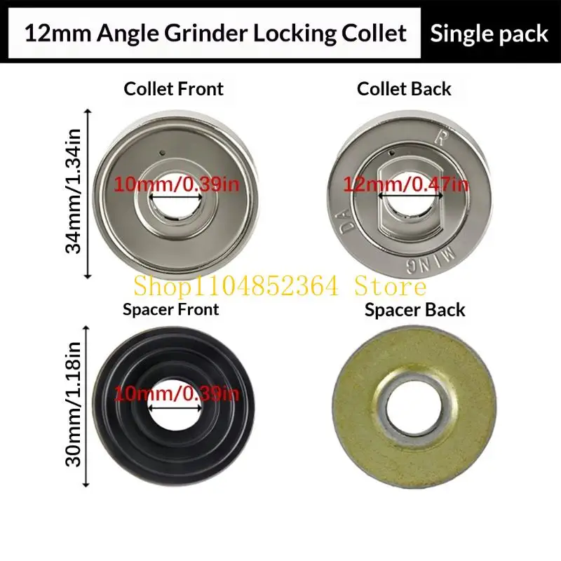 

652F Heavy Duty Carbon Steel Universal Angled Grinder Nut Secure Locking for Long Lastingly and Efficient Use Quick Install