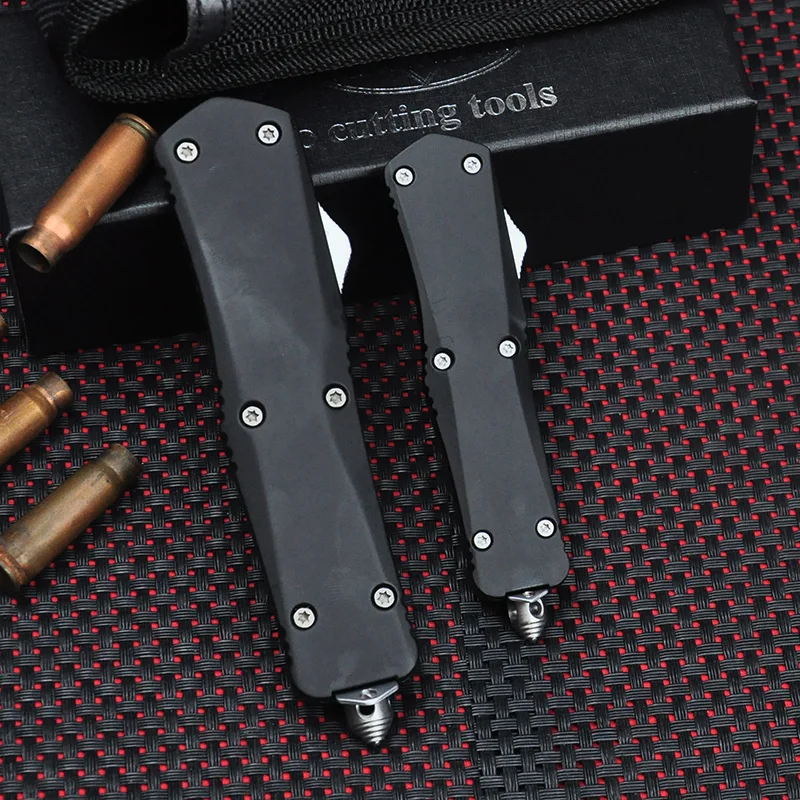 

Troo Series Combat Micro OTF Technology Knife Tang Black D2 Blade Self-defense Tactical Pocketknife Small/Large A07 EDC Tools
