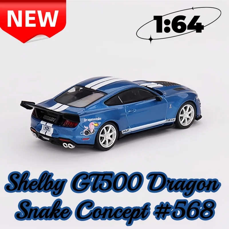 Concepto Serpiente Dragón Shelby GT500 1:64 # Modelo de coche de simulación en miniatura de gran final de aleación 568, adorno para adultos, juguete para niño, regalo de cumpleaños