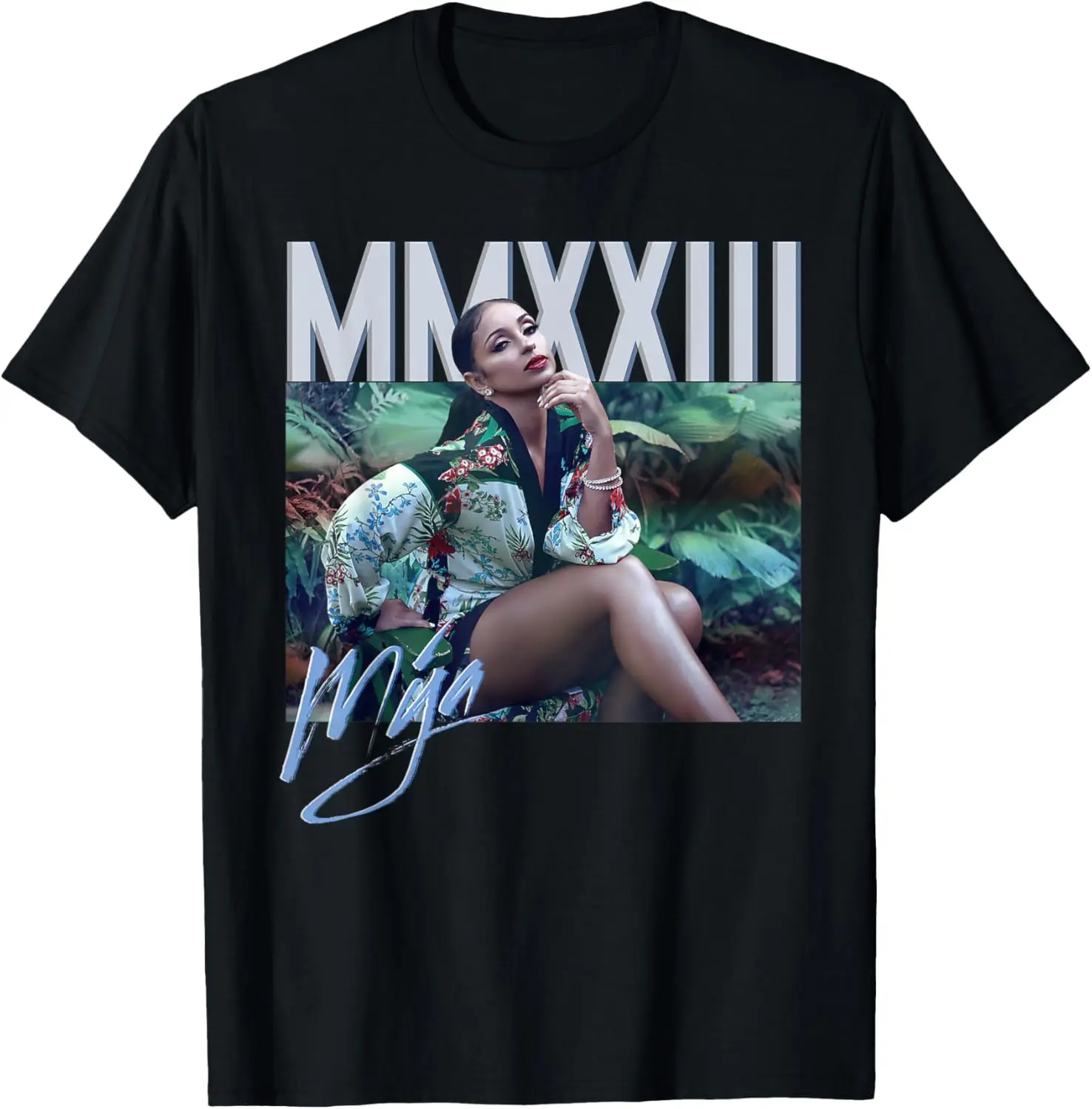

Красочная футболка Mya MMXXIII Tour в джунглях