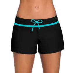 Women's Swim Board Swimsuit Shorts Lace Up Tankini Bottoms Bathing Shorts Swimwear Surfing Yoga Beach Bikinis Swimming Trunks