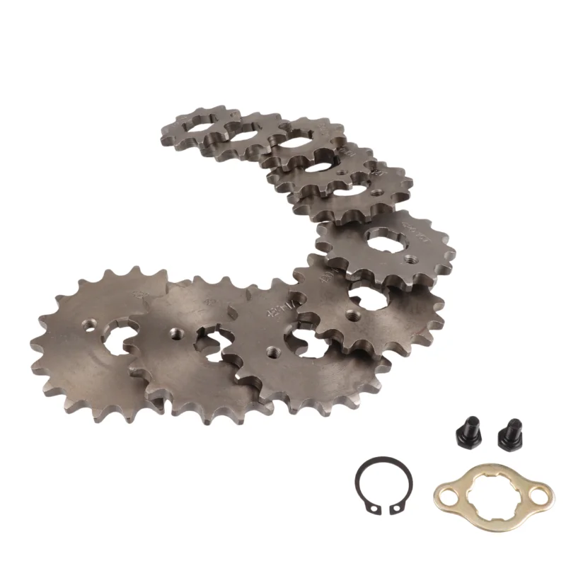 420#20mm 10 11 12 13 14 15 16 17 18 19T Teeth Front Engine Sprocket For 50-125cc Motorcycle Pit Dirt Bike ATV Go Kart Quad Moped