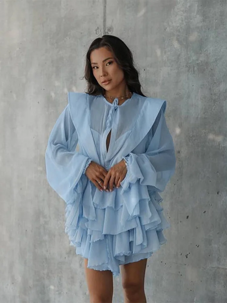 

CElegant Solid High Waist Slim Fit Short Dresses Female Summer Chic Casual