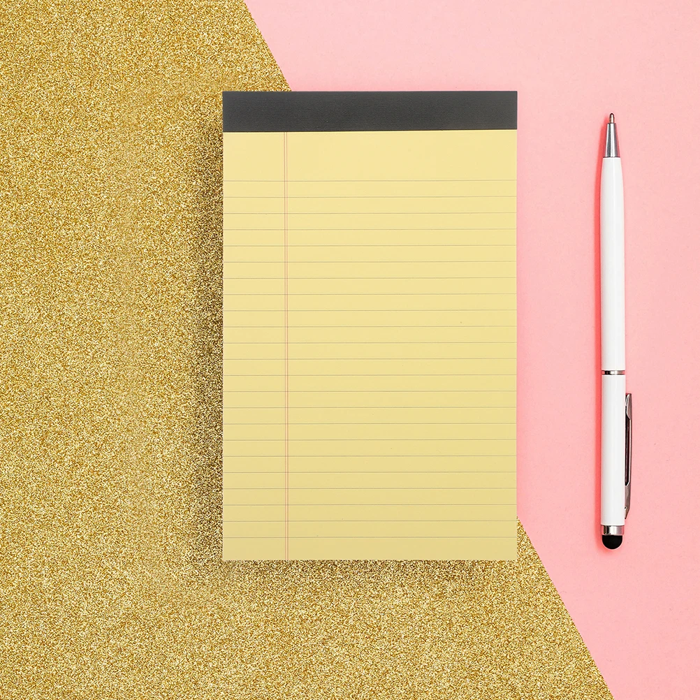 12 Legal Pads Ruled Note Pads Lightweight Writing Paper Desktop Notepads for Office School Business Yellow Note Pad