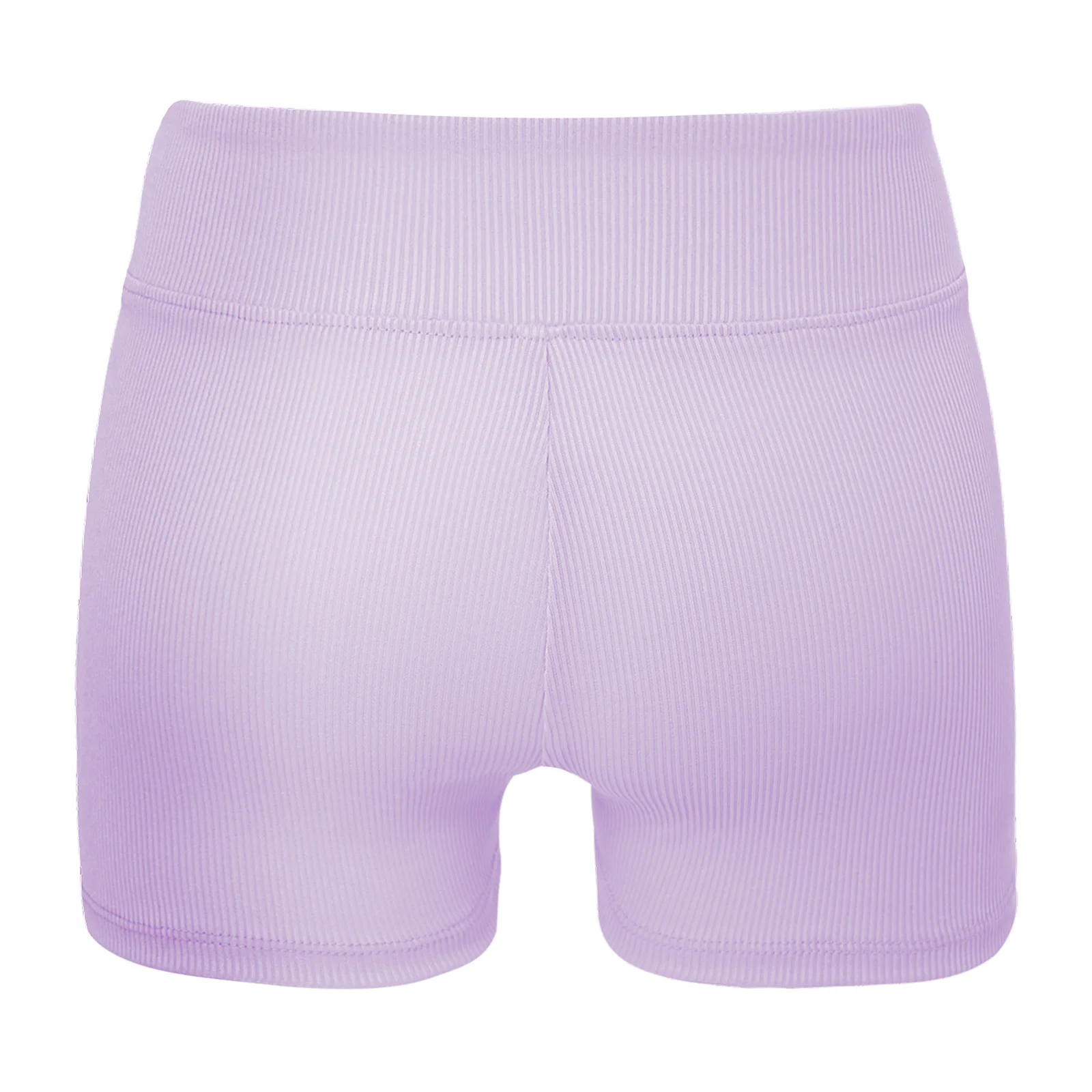 Kids Girls Ballet Dance Shorts V-Front Elastic Waistband Ribbed Boxer Shorts Bottoms for Sports Gymnastics Workout Running Yoga