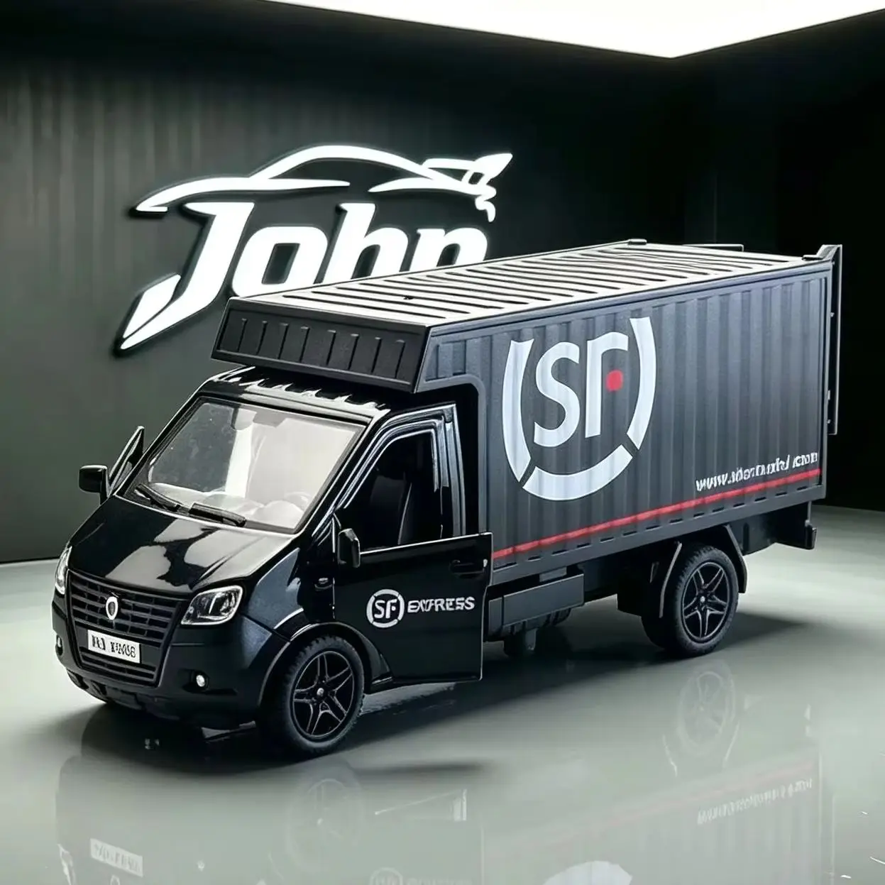 Alloy Diecast Delivery Truck & Van Toy, Realistic Cargo Transport Vehicle, Drop Resistant Mini Simulation Toy Car Gift for Kids