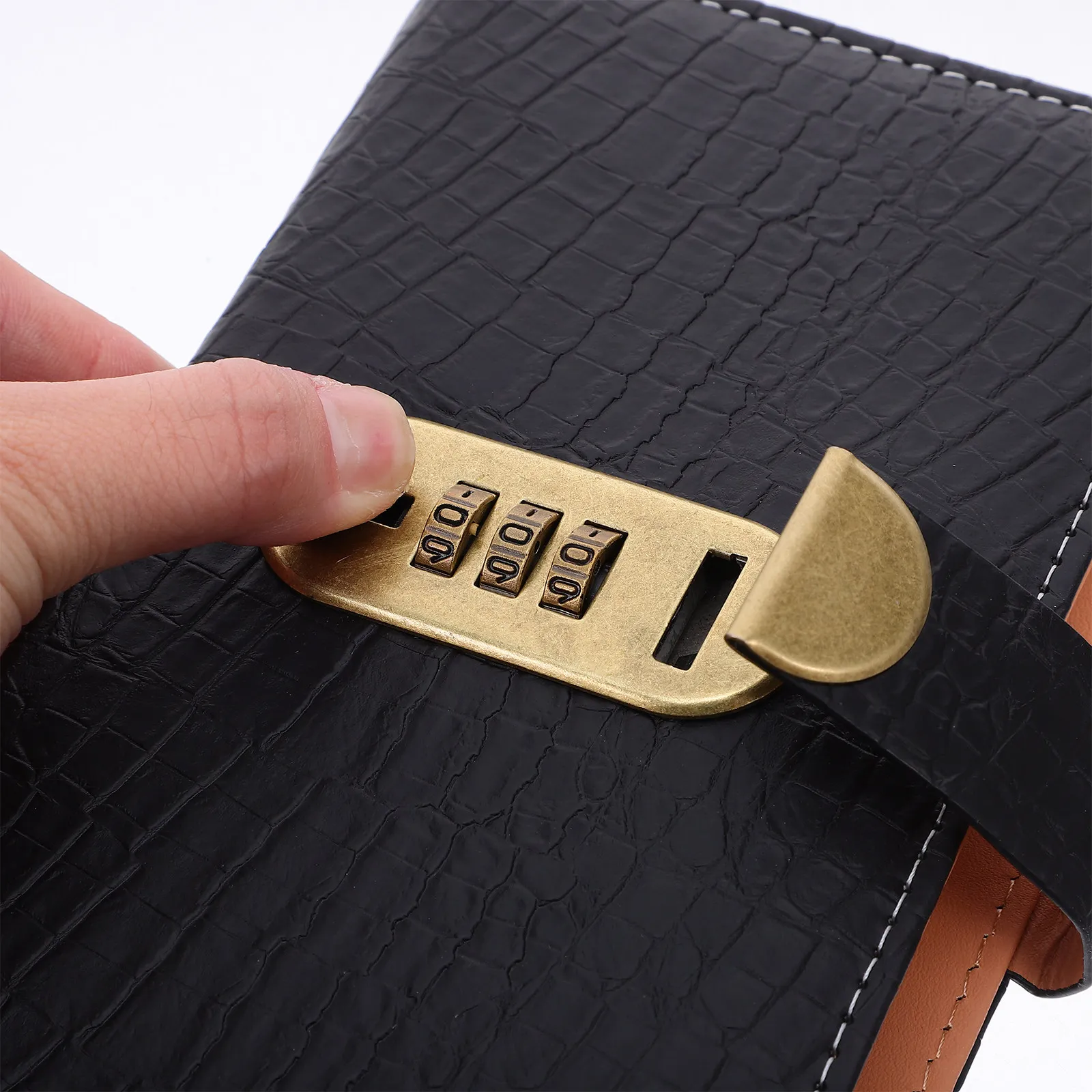 Password Lock Cash Storage Book Secure Notebook Combination Lock Confidential Money Diary Safety Saving Organizer Portable