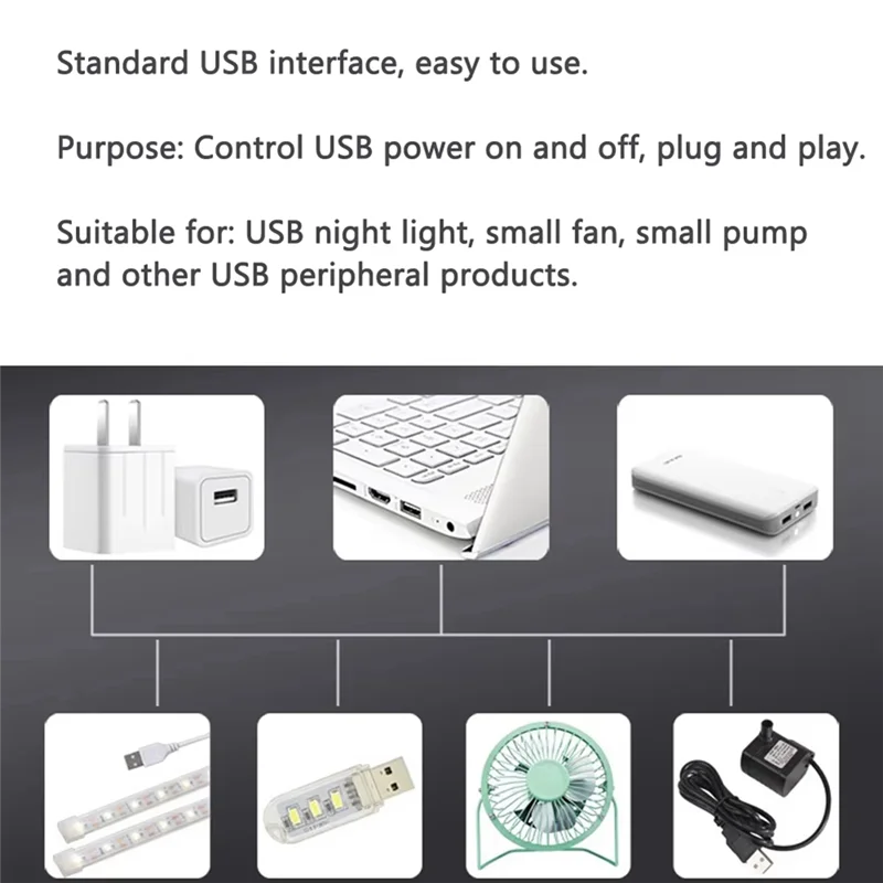 SQPP-USB RF беспроводной дистанционный драйвер-переключатель DC5V для светодиодного освещения, ламп для чтения и охлаждающих вентиляторов