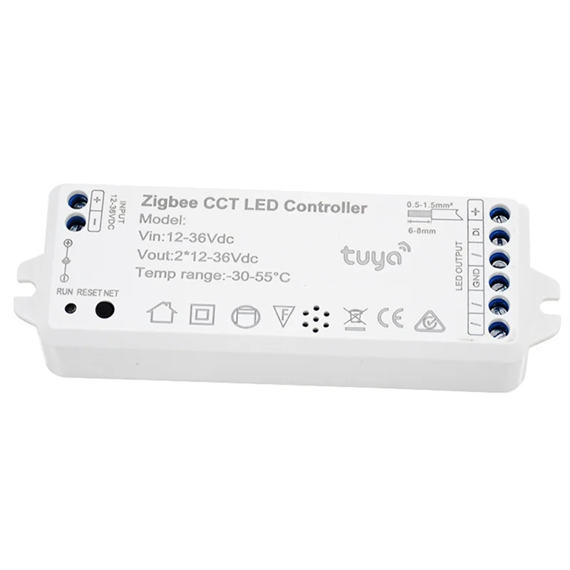 【Venda relâmpago】Tuya Zigbee 2811Cob DC12V 36V Controlador de faixa de luz LED Controlador de faixa de luz de fantasia com função de captação de som