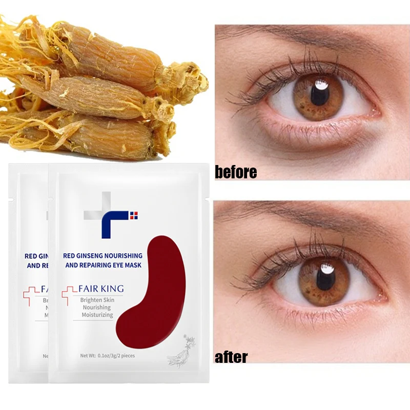 

3/5pcs FAIR KING Red Ginseng Anti-Wrinkle Eye Mask Moisturizing Eye Patches Elite Dark Circles Eye Bag removal Skin Care