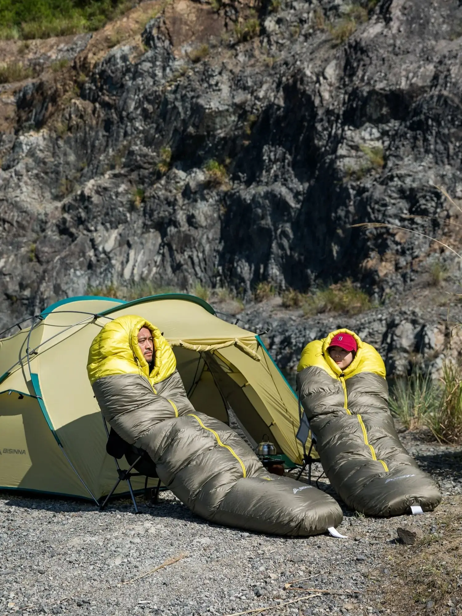 BISINNA Eendendons Winterslaapzak Ultralight Mummie Warm Outdoor Campingbenodigdheden voor volwassenen Draagbare reizende slaapzak - afbeelding 2