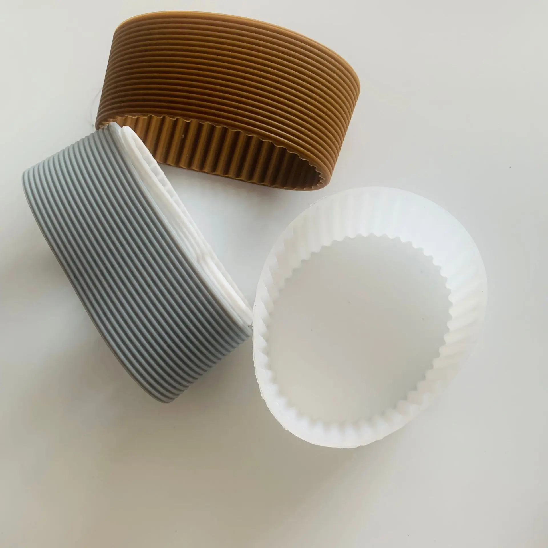

Silicone Cup Holder Anti-Slip Heat Insulation for Glass Cerc Tea Cup Coffee Cup Protection Cover Thermal Insulation