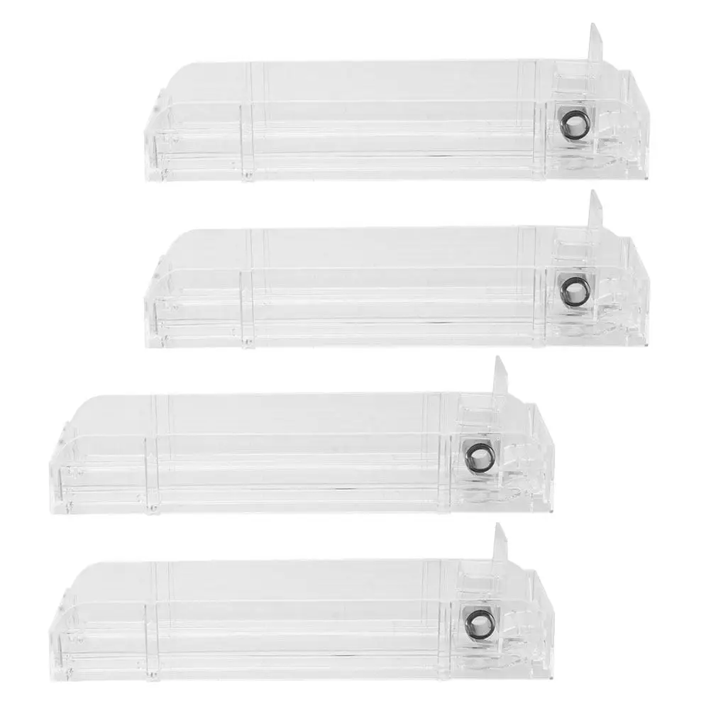 4 Pcs Cigarette Display Case Rack for Retail Store Automatic Tray Auto-push Pusher Show