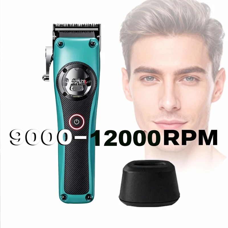 Metal Housing Professional 95111K Men's Hair Clipper 12000RPM Magnetic Vector Motor Hair Finished Machine Barber Clipper Trimmer