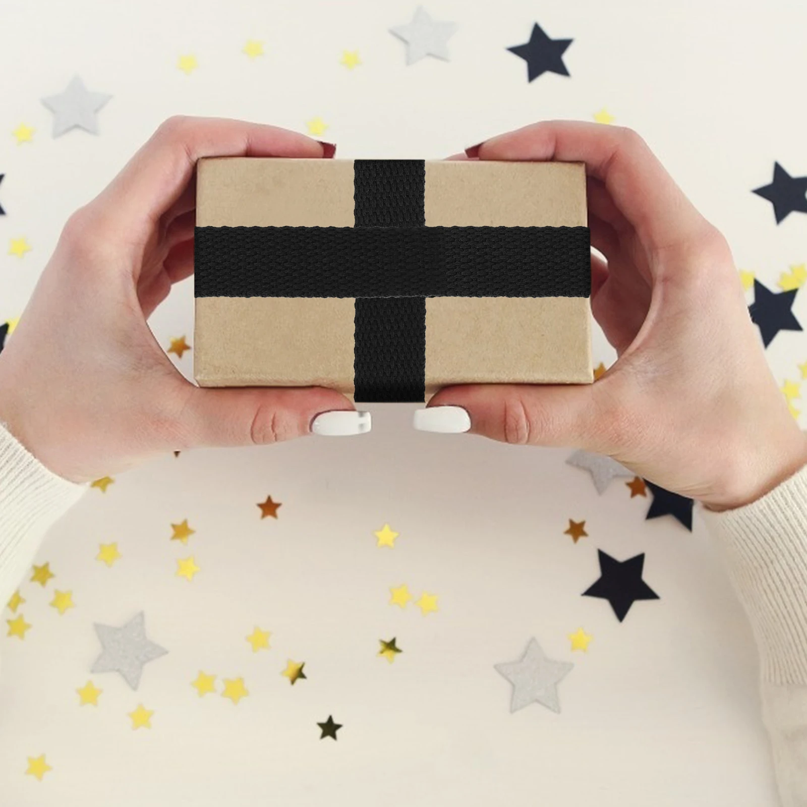 

Cotton Webbing 2cm Canvas Bag Strap Lightweight Multipurpose DIY Decorative Ribbons Gift Wrapping Clothing Crafts