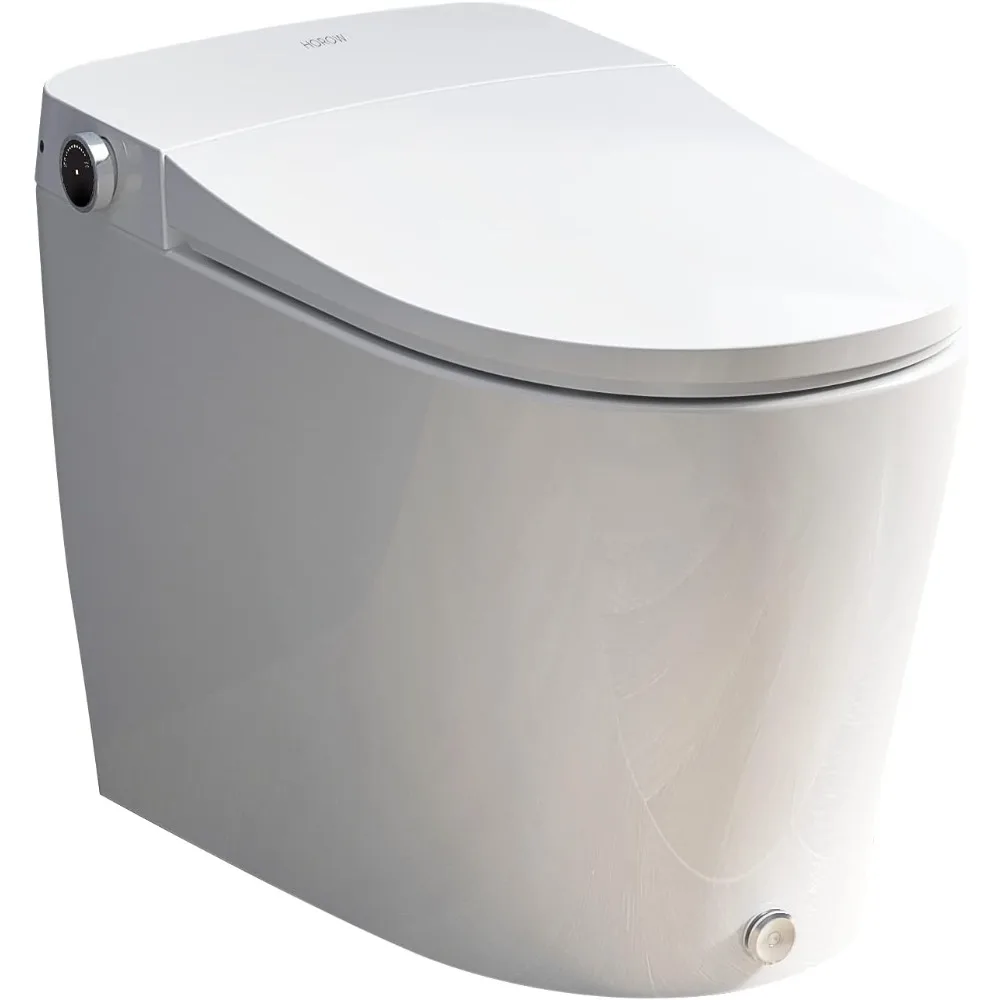 

Smart Toilet with Flush Core & Intelligent Chip Built in, Heated Bidets Seat, Instant Warm Water, Bidet Toilet