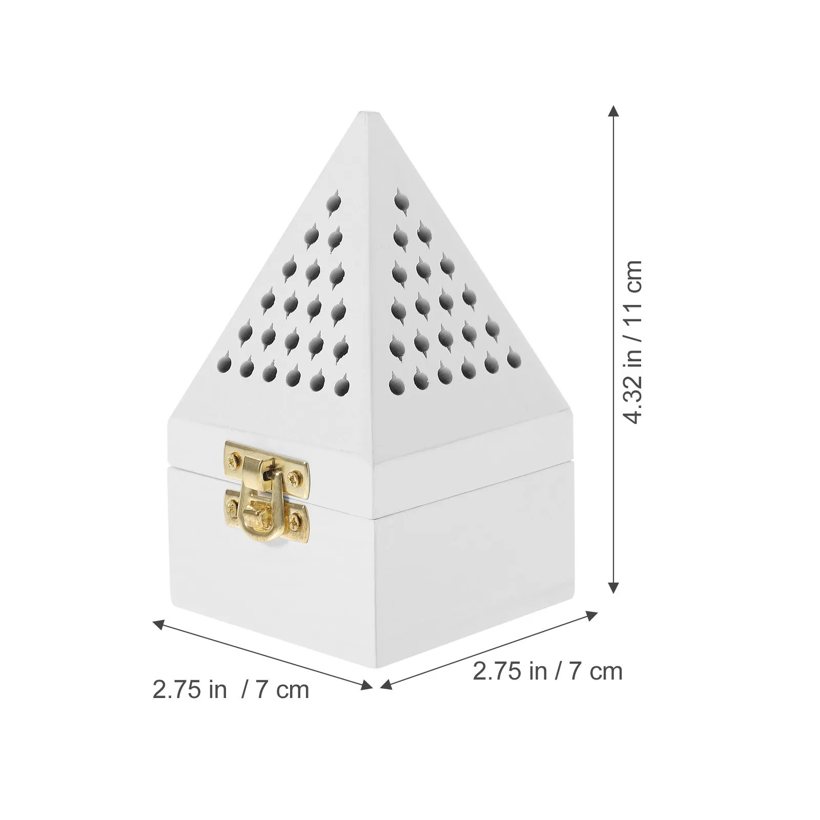 1Pcs Exquisite Pierced Incense Burner Wooden Metal Censer Holder for Home Office Decor Chinese Style Aroma Therapy Burner