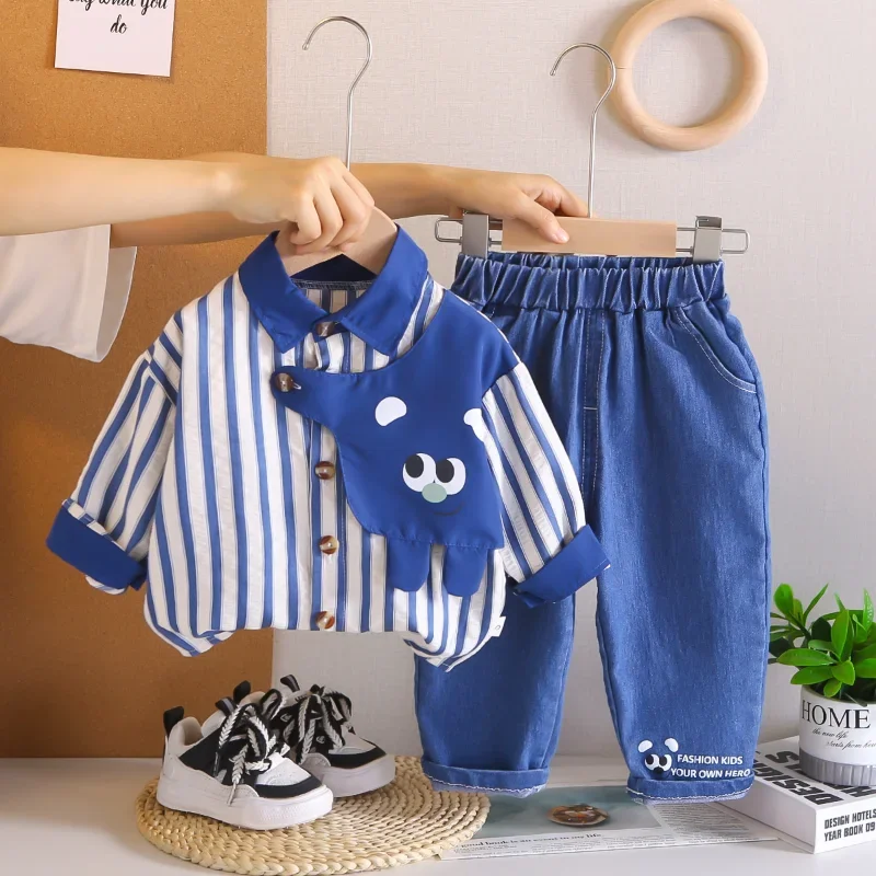 

New Spring Autumn Baby Clothes Children Long Sleeved Shirt Pants 2Pcs/Sets Infant Boys Clothing Toddler Costume Kids Tracksuits