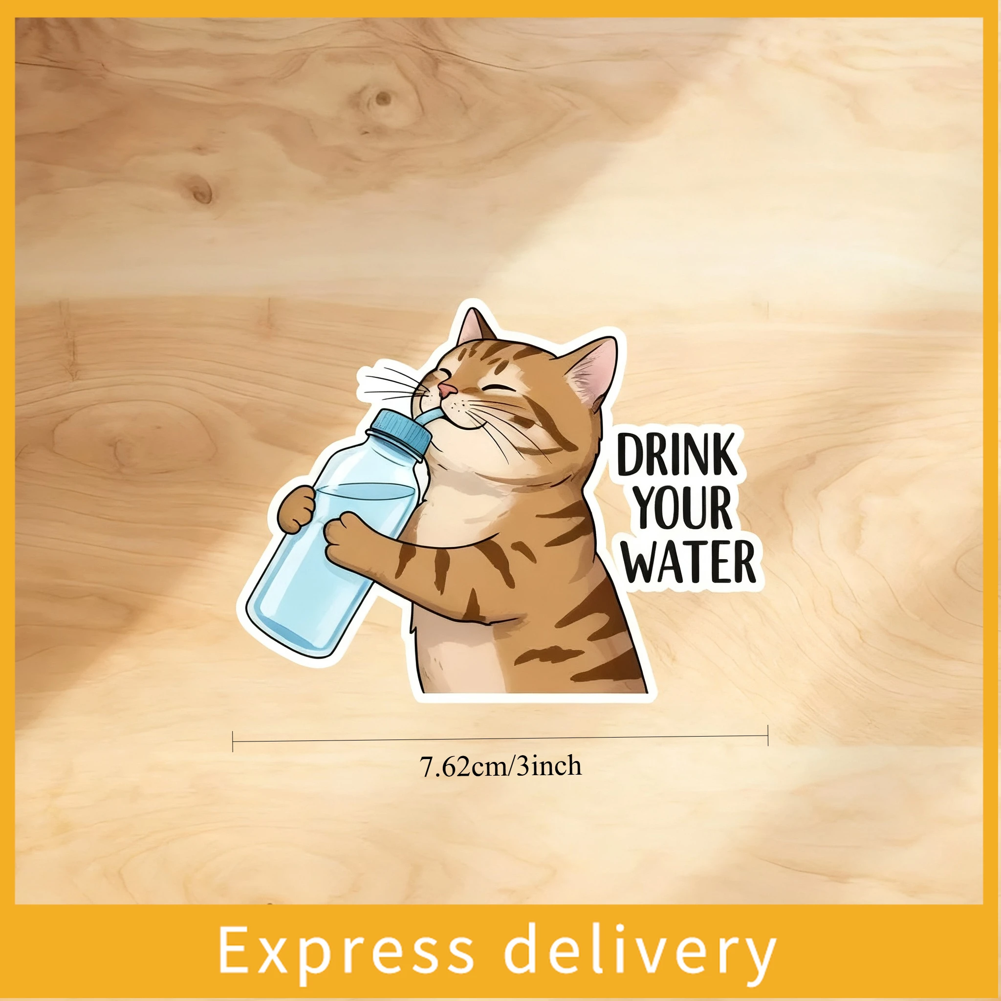 

Виниловая наклейка «Милый котик пьет воду» — наклейка для iPad, чехла для телефона, ноутбука, бутылки для воды — глянцевый котенок, пьющий воду, без следов