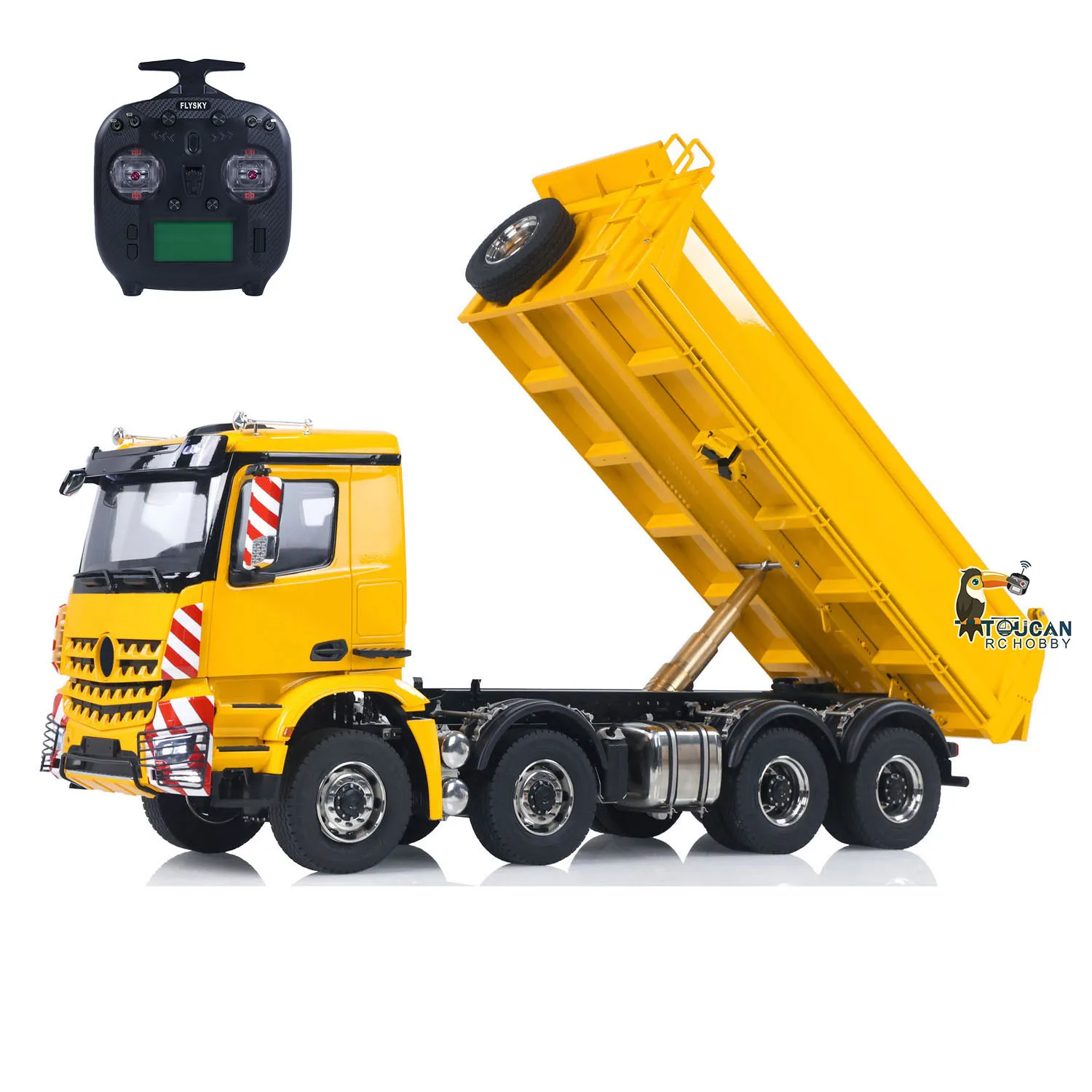 اللعب 1/14 8x8 الهيدروليكية RC شاحنة قلابة معدنية توكان التحكم عن بعد قلابة قلابة سيارة رسمت الانتهاء ضوء نموذج الصوت