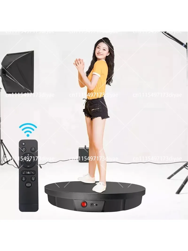 Remote Control 360° Panoramic Rotating Display Turntable 100kg Photography Backdrop Shooting Booth