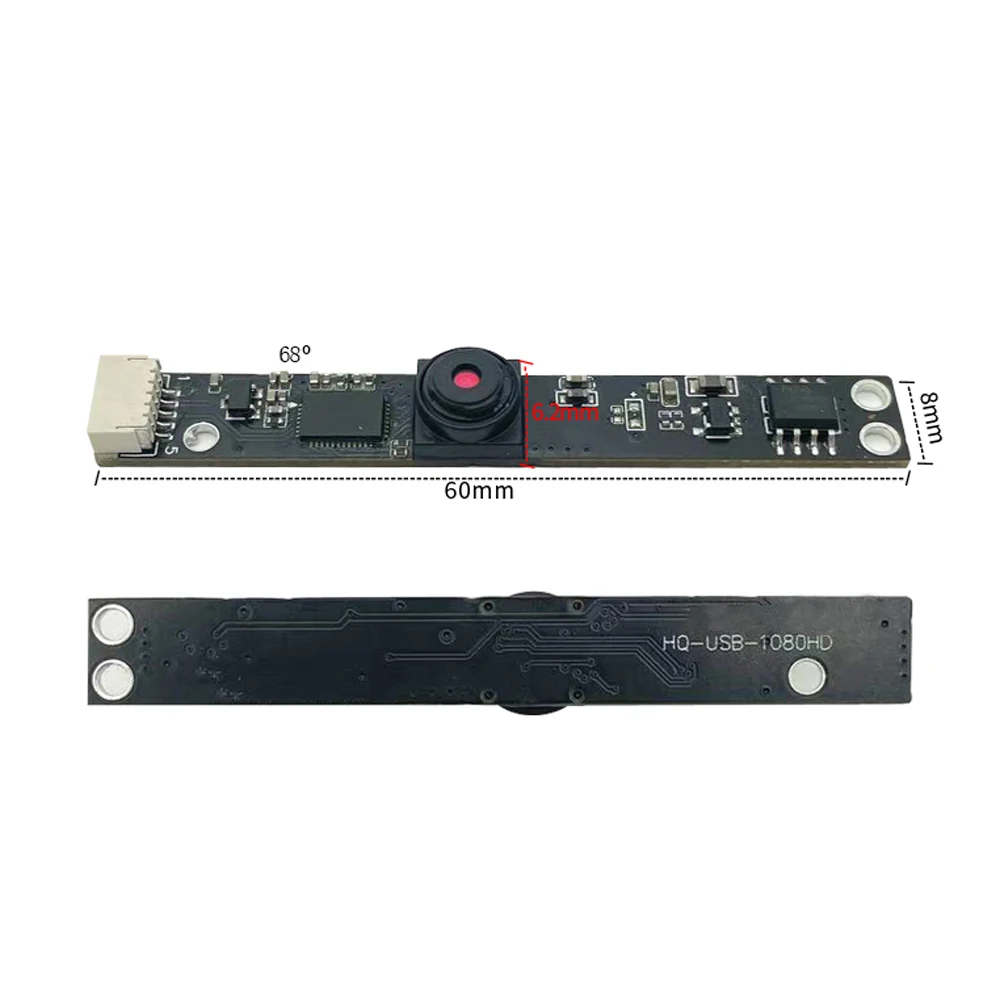 USB Camera Module MJPG 1920*1080 30FPS 2MP 1080P HD NO Distortion Fixed Focus 65 68 130 Degrees with Cable OTG UVC Drive-Free