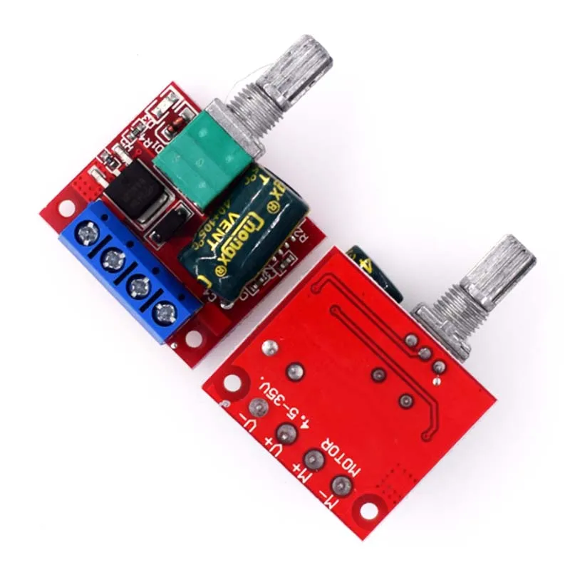 Mini DC Motor PWM Speed Controller, DC 5V-35V 5A Speed Adjustable Switch Module, 6V 12V 24V Variable Voltage Regulator