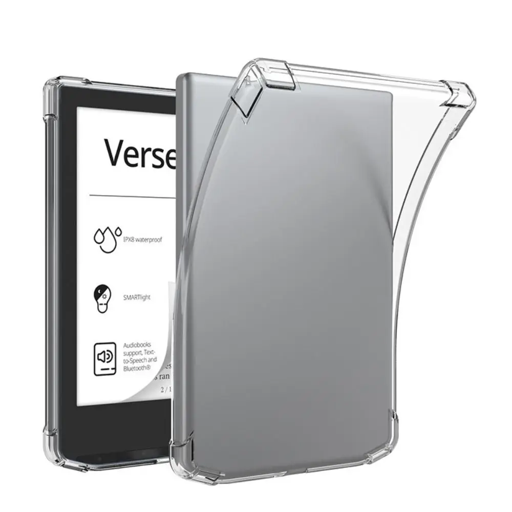 

Transparent eReader Case TPU Shockproof Back Cover for PocketBook 616/617/618/628/632/633/629/634/700/InkPad 4//InkPad Color 2/3