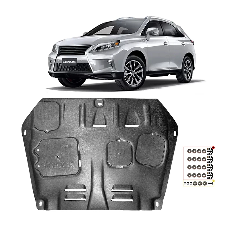 ブラックアンダーエンジンガードプレート,スプラッシュシールド,マッドガード保護,Lexus rx350 2013-2015 3.5l 2014